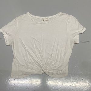 White crop top